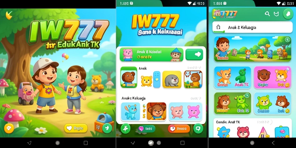 Antarmuka interaktif dan menarik dari IW777 untuk anak-anak.