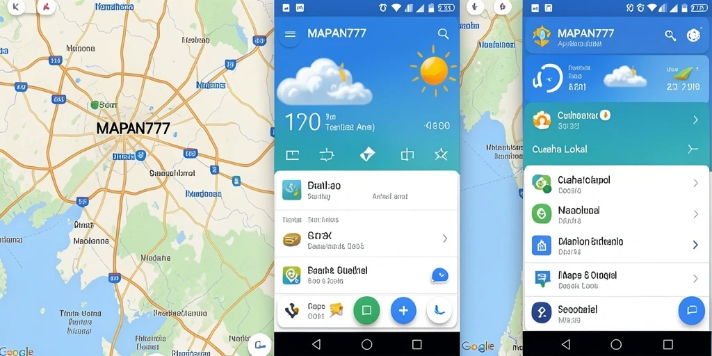 Tampilan antarmuka aplikasi MAPAN777 yang informatif dan intuitif.