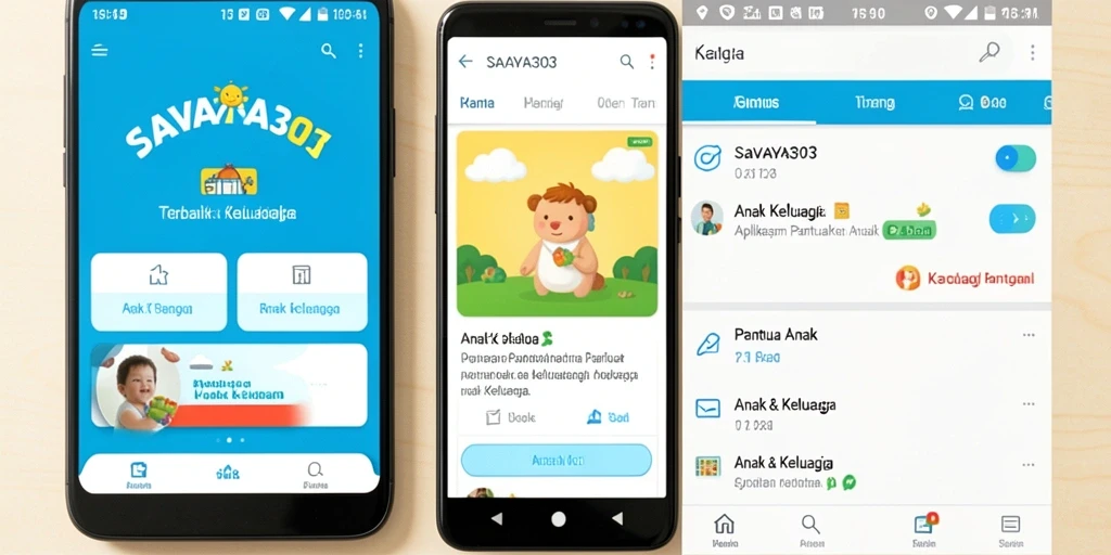 Antarmuka SAVAYA303 yang intuitif untuk memantau anak.