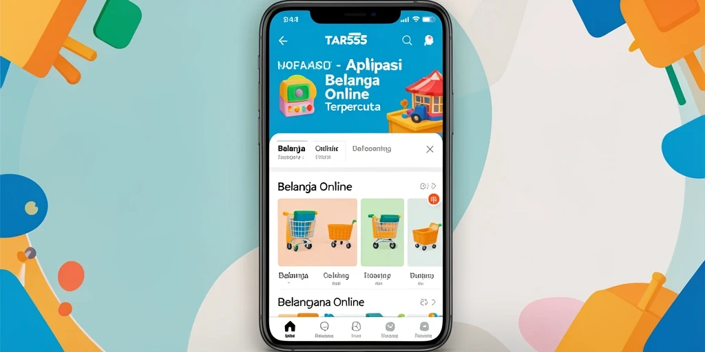 Antarmuka TAR555 yang simpel dan menarik saat berbelanja online.